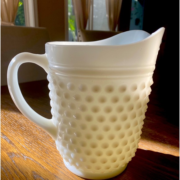 Dining Vintage Milk Glass Hobnob Pitcherflower Vase Poshmark